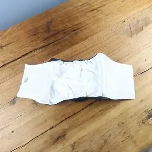 PET PARENTS BLACK BELLY BAND MALE DOG WRAP DIAPER SIZE LARGE