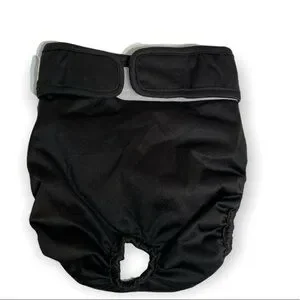 Pet Parents Black Hook And Loop Training Reusable Diaper Sz Large New