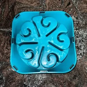 Pet Slow Feeder Bowl- Blue