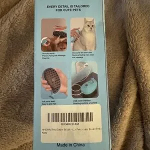 Pet Spray Massage Comb - Pink
