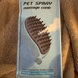 Pet Spray Massage Comb - Pink
