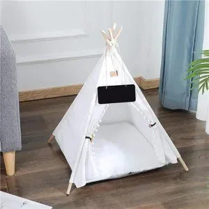 Pet Teepee Portable Pet Tents for Small Dogs or Cats Puppy Sweet Bed Washable