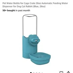 Pet Water Bottle for Cage Crate Auto Water Dispenser Flight Dog Cat Rabbit NWT