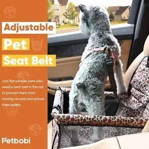 Petbobi Pet Car Booster Seat - Leopard Print
