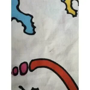 Peter Max Pop Art VTG 1970s PILLOW CASES Star Dreamer Set Of 2 Graphic Print