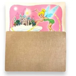 Peter Pan Tinker Bell 17x11 Placemat Walt Disney Castle Vintage 1960s