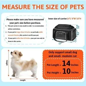 Petskd Pet Carrier -top Expandable- For Small Cats And Dogs NEW