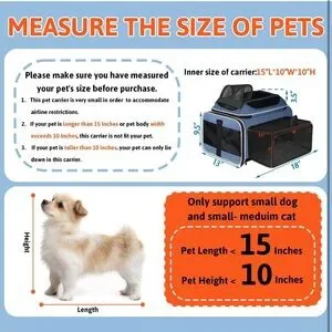 Petskd Top And Side Expandable Pet Carrier NEW