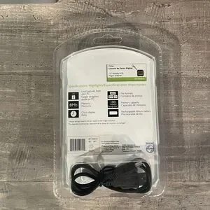 Philips 1.5 Inch Digital Photo Key Chain Black Chrome Chain Photos Memories
