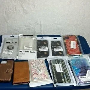 Phone cases assorted styles and sizes lot of 10