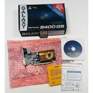 PhysX by NVIDIA 512mb/mo DDR2 DVI+VGA GEFORCE Graphics Card 8400 GS OPEN BOX