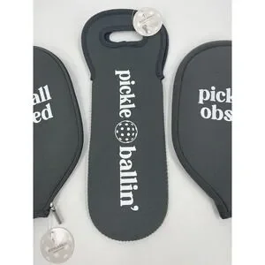 Pickleball Obsessed Racket Cover Paddle Cases And Pickleball Ball Sleeve