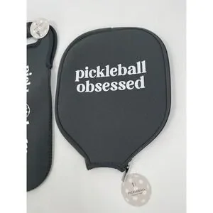 Pickleball Obsessed Racket Cover Paddle Cases And Pickleball Ball Sleeve