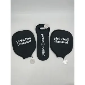 Pickleball Obsessed Racket Cover Paddle Cases And Pickleball Ball Sleeve