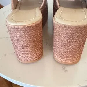 Pink Bow Women's Wedges