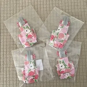 Pink Floral Bow Small Birds Suits