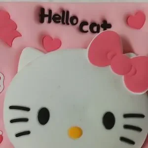 Pink Hello Kitty Silicone Stand Cover Kid Shockproof Case For Tablet Preowned