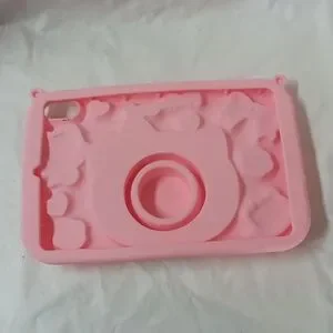 Pink Hello Kitty Silicone Stand Cover Kid Shockproof Case For Tablet Preowned