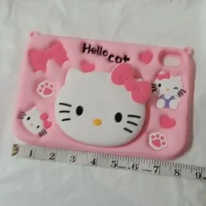 Pink Hello Kitty Silicone Stand Cover Kid Shockproof Case For Tablet Preowned