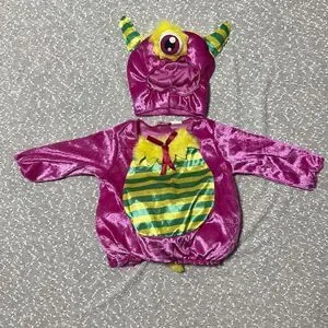 Pink Mini Monster Halloween Costume Size 6-12m 6m 12m