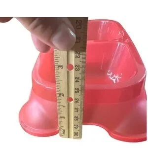 Pink Plastic Pet Food & Water Dish (NWT)