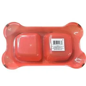 Pink Plastic Pet Food & Water Dish (NWT)