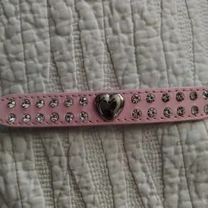 Pink Rhinestone Doggie Collar