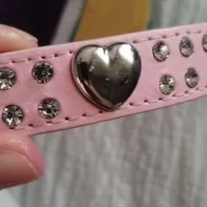 Pink Rhinestone Doggie Collar