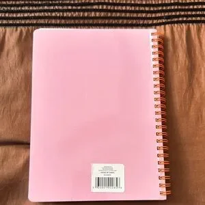 Pink Spiral Notebook With Stars
