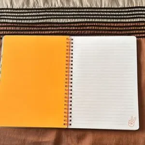 Pink Spiral Notebook With Stars