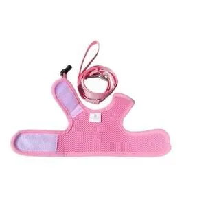 Pink Strawberry Print CAT Harness Leash Set SMALL
