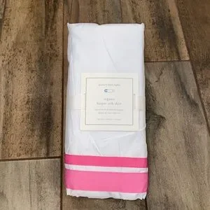 Pink/White Crib Skirt NWT/PBK