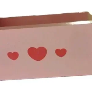 Pink Wooden Cradle Dollhouse Furniture Nursery Rocking Crib Bed Miniature Heart
