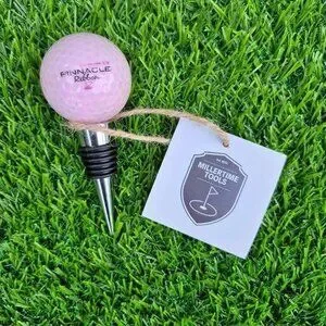 Pinnacle Golf Ball Wine Stop - Pink⛳️