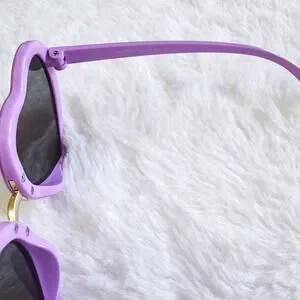 Pixie Purple Girl Heart-shape Sunglasses