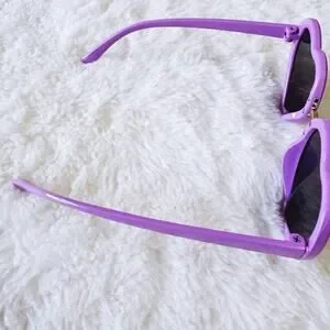 Pixie Purple Girl Heart-shape Sunglasses