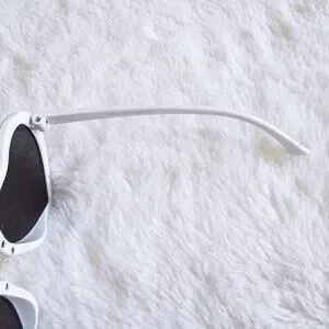 Pixie White Girl Heart-shape Sunglasses