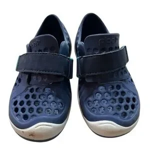 PLAE Blue Water Shoes with Honeycomb Design kids size 9