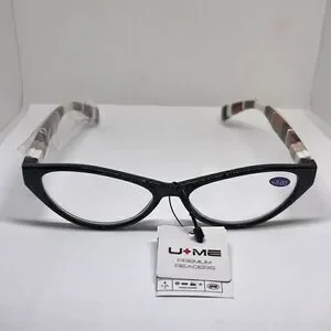 Plaid Cat Eye Women’s Reading Glasses +3.00
