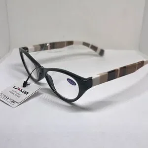 Plaid Cat Eye Women’s Reading Glasses +3.00