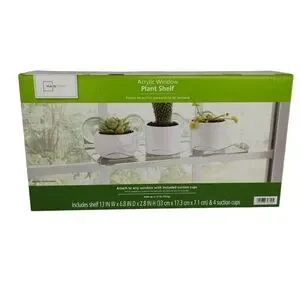 Plant Shelf Acrylic Clear Mainstays New In Box