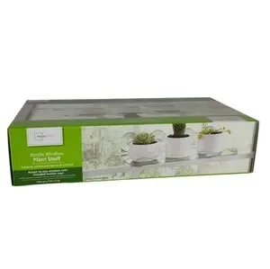 Plant Shelf Acrylic Clear Mainstays New In Box