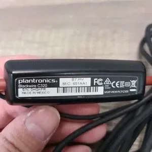 Plantronics Headset C320 Blackwire Wired USB Tested WORKING