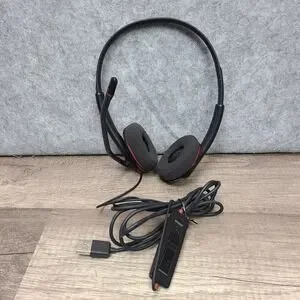 Plantronics Headset C320 Blackwire Wired USB Tested WORKING