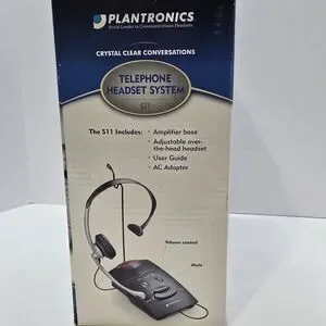 Plantronics S11 Office Telephone Wired Headset System Hands Free