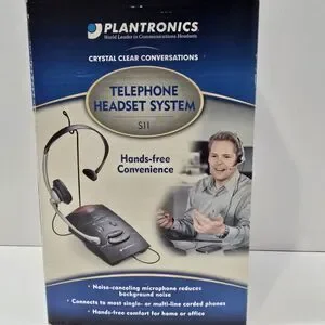 Plantronics S11 Office Telephone Wired Headset System Hands Free