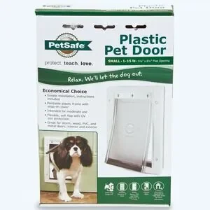 Plastic Pet Door Guardian By PetSafe Small Dog Or Cat 1-15 Lbs NIB GPA00-13598