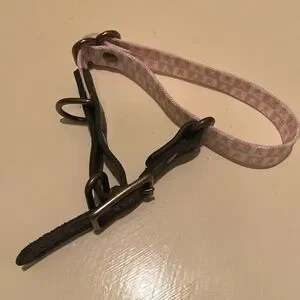 Playboy Small Dog Collar Pink Checkered Bunny Print Buckle Closure New