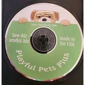 Playful Pets Plus - 8 Delightful Embroidered Pillowcase Patterns (CD-ROM)