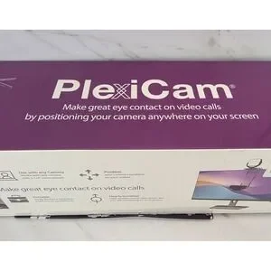 PlexiCam Pro V2 Webcam Mount Monitor Eye Contact Teleprompter Zoom Google Meet